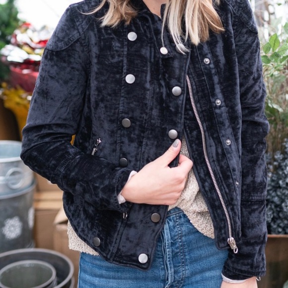 Free People jacket Dusk Till Dawn Velvet Jacket - Picture 8 of 8